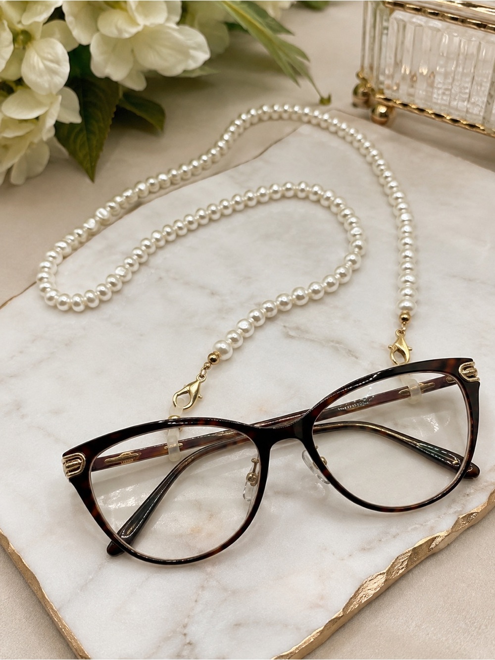 6/$25 - Aerie Faux Pearl Eyeglass Holder / Convertible Necklace (BR 11313/5)